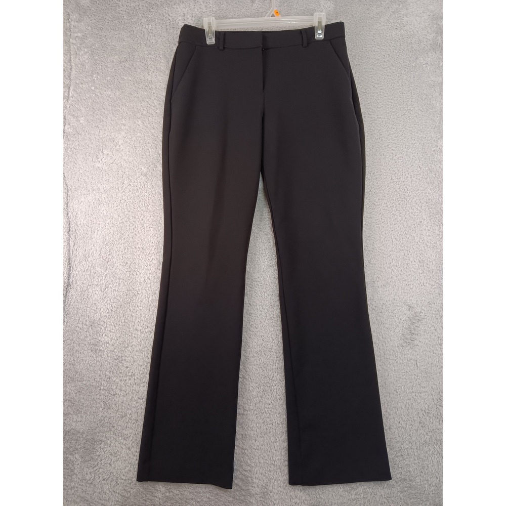Express Pants Womens 10R (32x32.5) Black Columnist Boot Mid Rise Stretch Dress